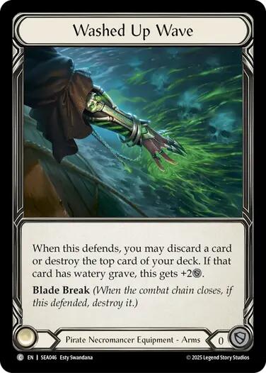 Washed Up Wave (Treasure) [SEA046] (High Seas)  Cold Foil | Good Games Cannington