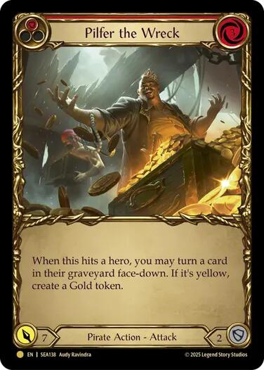 Pilfer the Wreck (Red) (Treasure) [SEA138] (High Seas)  Cold Foil | Good Games Cannington