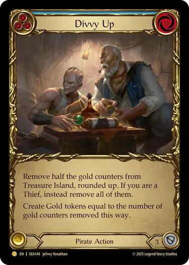 Divvy Up (Treasure) [SEA144] (High Seas)  Cold Foil | Good Games Cannington
