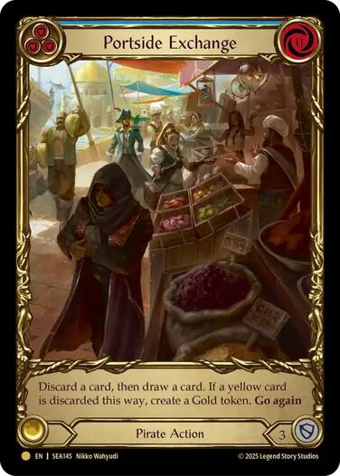 Portside Exchange (Treasure) [SEA145] (High Seas)  Cold Foil | Good Games Cannington
