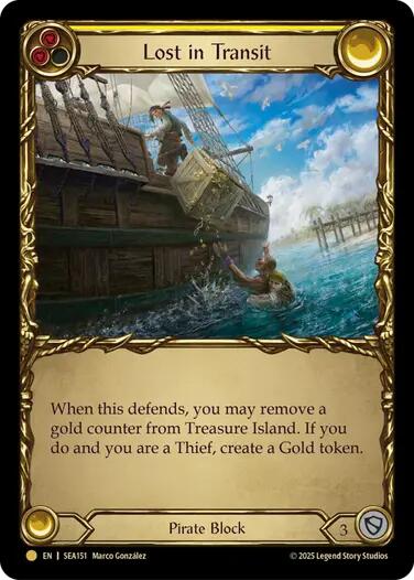 Lost in Transit (Treasure) [SEA151] (High Seas)  Cold Foil | Good Games Cannington