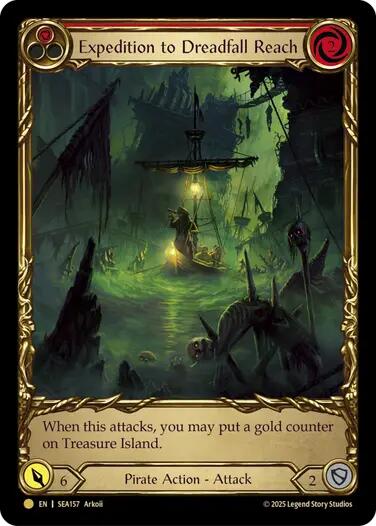Expedition to Dreadfall Reach (Treasure) [SEA157] (High Seas)  Cold Foil | Good Games Cannington