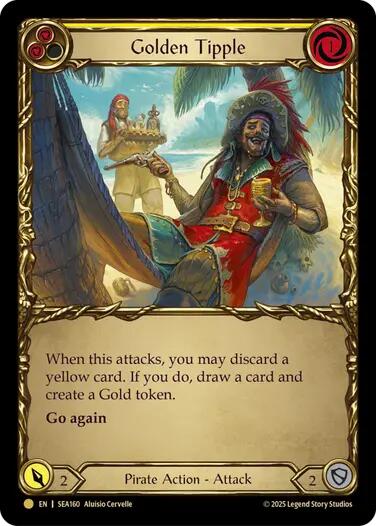 Golden Tipple (Yellow) (Treasure) [SEA160] (High Seas)  Cold Foil | Good Games Cannington
