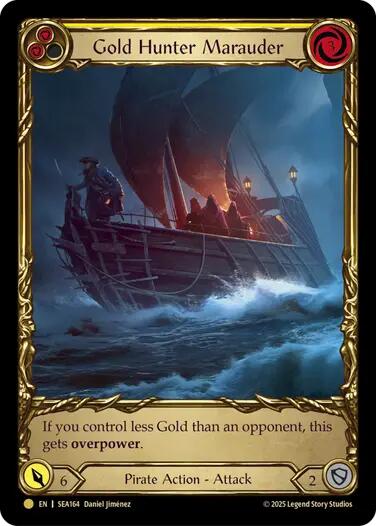 Gold Hunter Marauder (Treasure) [SEA164] (High Seas)  Cold Foil | Good Games Cannington