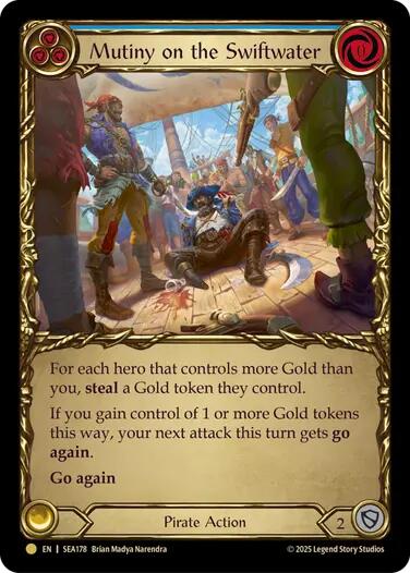 Mutiny on the Swiftwater (Treasure) [SEA178] (High Seas)  Cold Foil | Good Games Cannington