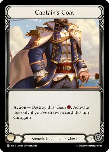 Captain's Coat (Treasure) [SEA181] (High Seas)  Cold Foil | Good Games Cannington