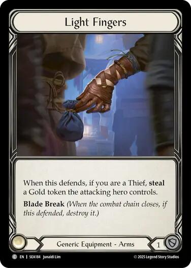 Light Fingers (Treasure) [SEA184] (High Seas)  Cold Foil | Good Games Cannington