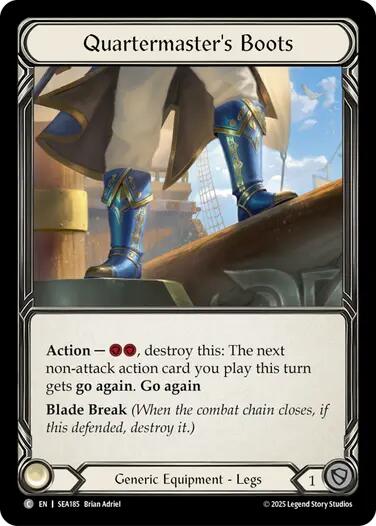 Quartermaster's Boots (Treasure) [SEA185] (High Seas)  Cold Foil | Good Games Cannington