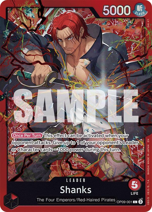 Shanks (OP09-001) [Starter Deck: Red Shanks] | Good Games Cannington