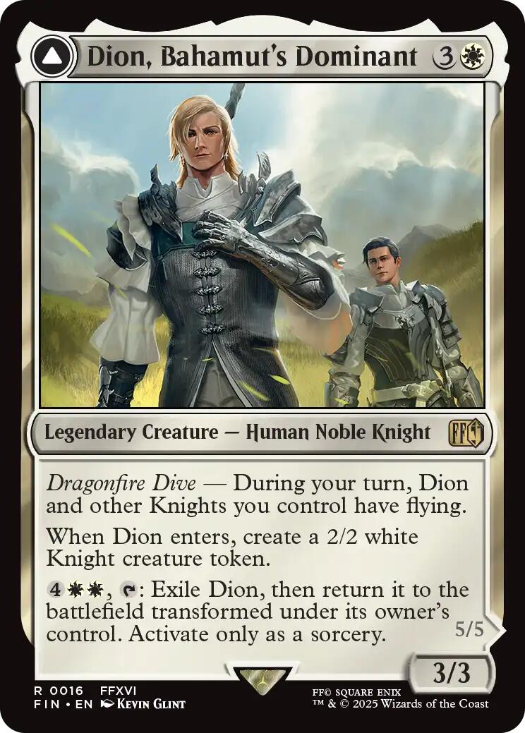 Dion, Bahamut's Dominant // Bahamut, Warden of Light [FINAL FANTASY] | Good Games Cannington