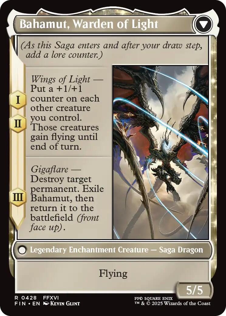Dion, Bahamut's Dominant // Bahamut, Warden of Light (Extended Art) [FINAL FANTASY] | Good Games Cannington