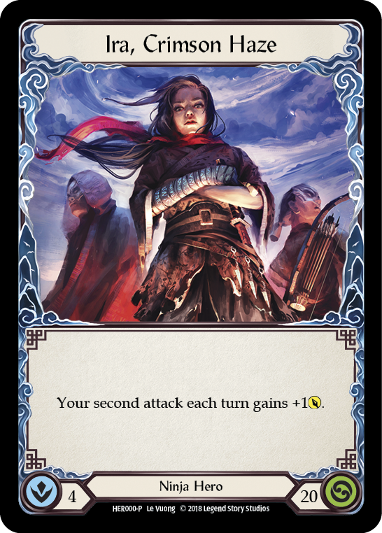 Ira, Crimson Haze [HER000-P] (Promo)  1st Edition Cold Foil | Good Games Cannington