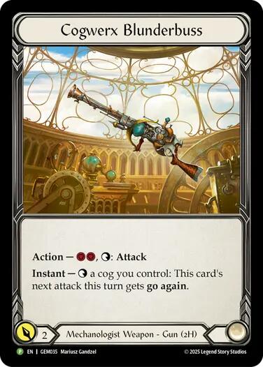 Cogwerx Blunderbuss [GEM035] (GEM Pack 2)  Cold Foil | Good Games Cannington