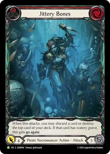 Jittery Bones (Red) [GEM049] (GEM Pack 2) | Good Games Cannington