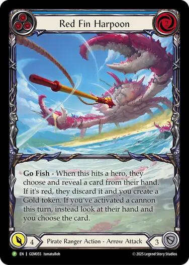 Red Fin Harpoon [GEM055] (GEM Pack 2)  Rainbow Foil | Good Games Cannington