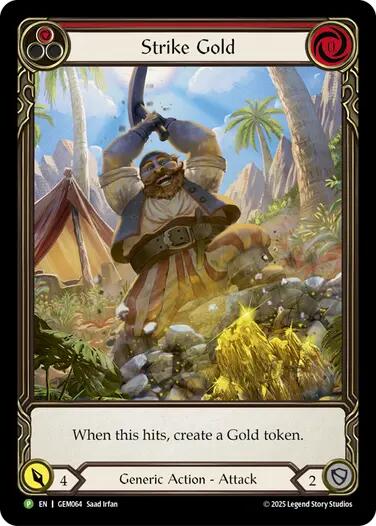 Strike Gold (Red) [GEM064] (GEM Pack 2) | Good Games Cannington