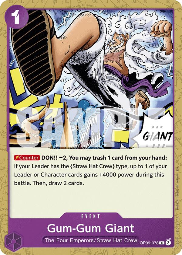 Gum-Gum Giant (Reprint) [Starter Deck: Purple/Black Monkey.D.Luffy] | Good Games Cannington