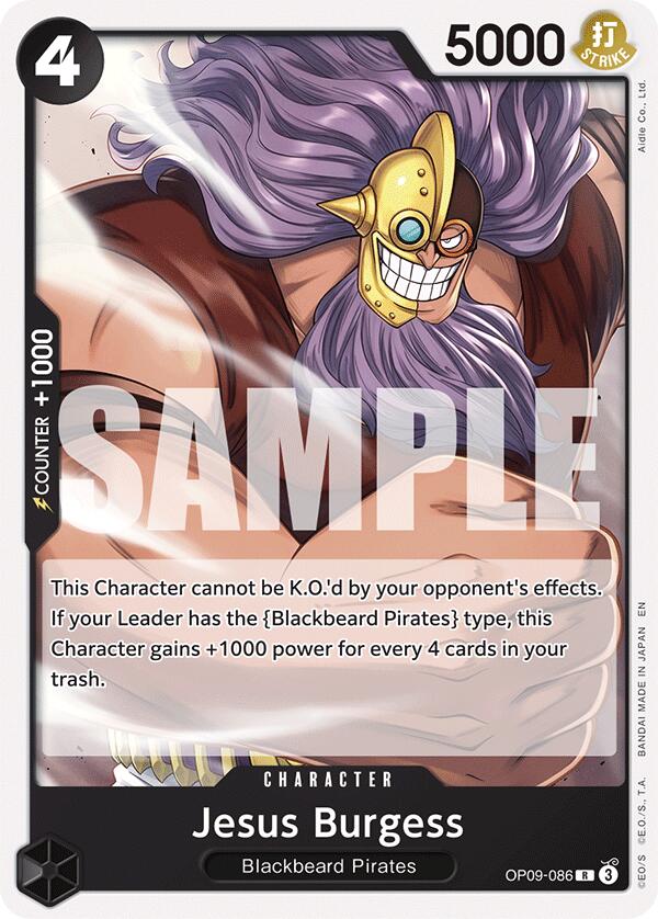 Jesus Burgess (Reprint) [Starter Deck: Black Marshall.D.Teach] | Good Games Cannington