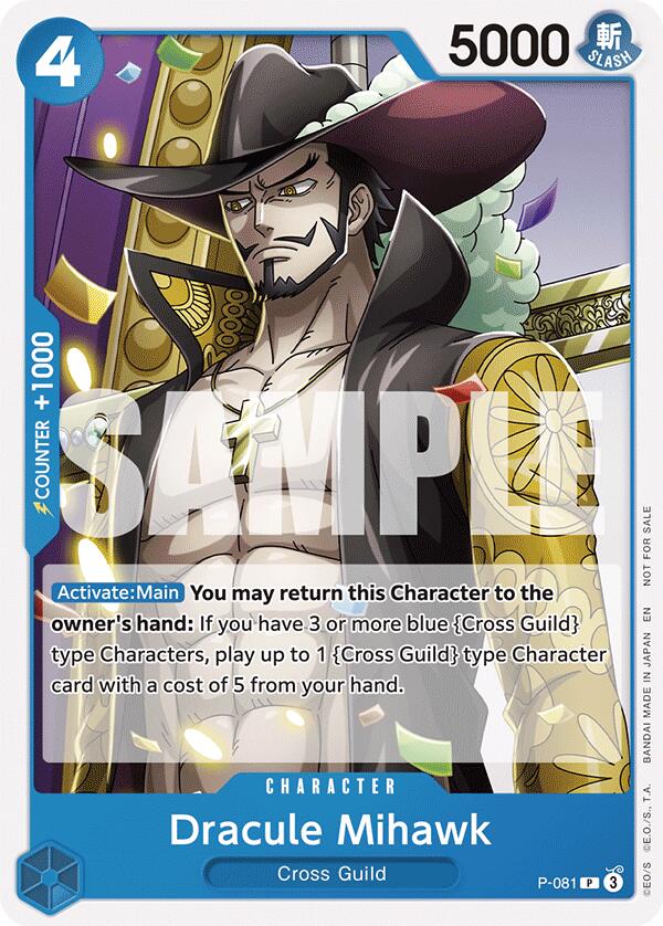 Dracule Mihawk (A Fist of Divine Speed Release Event) [One Piece Promotion Cards] | Good Games Cannington