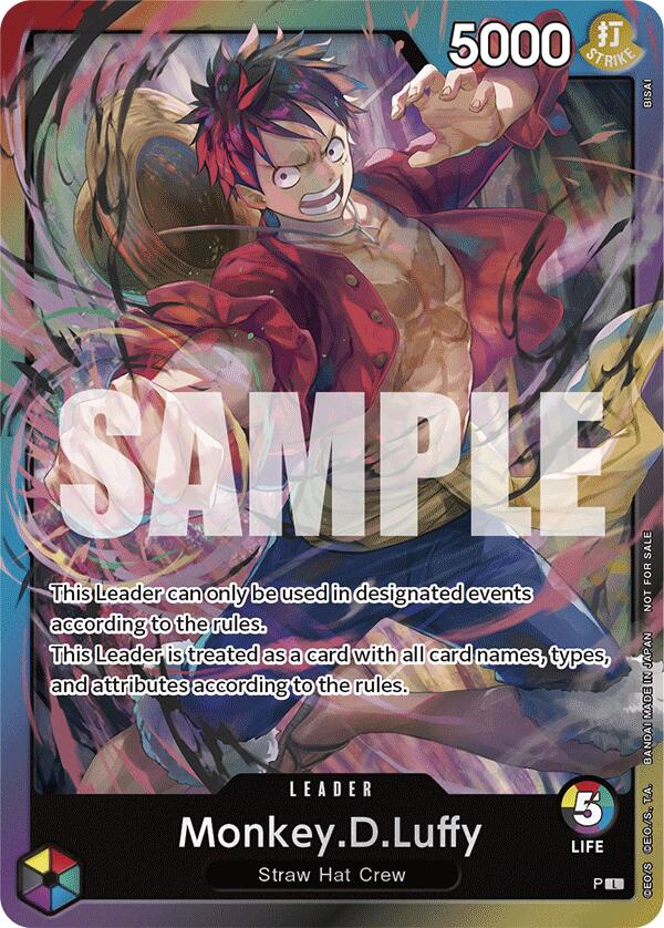 Monkey.D.Luffy (A Fist of Divine Speed Release Event Leader) [One Piece Promotion Cards] | Good Games Cannington