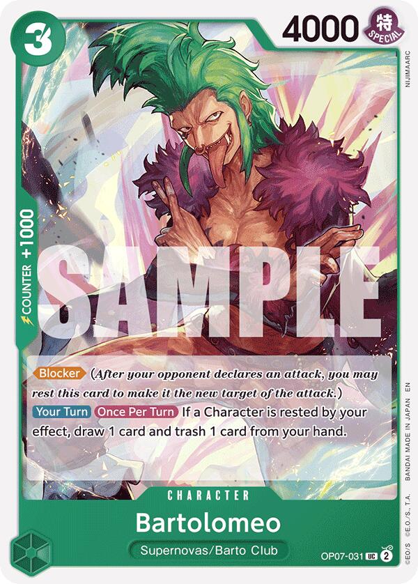 Bartolomeo (Reprint) [Starter Deck: GREEN Jewelry Bonney] | Good Games Cannington