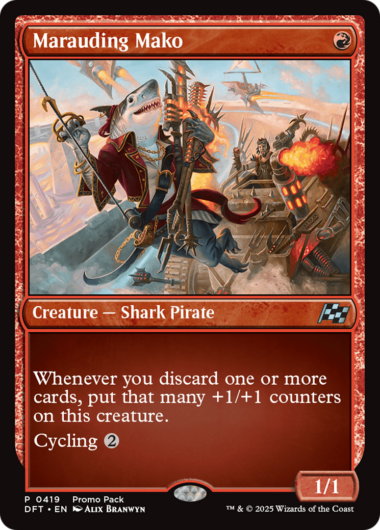 Marauding Mako (Promo Pack) [Aetherdrift Promos] | Good Games Cannington
