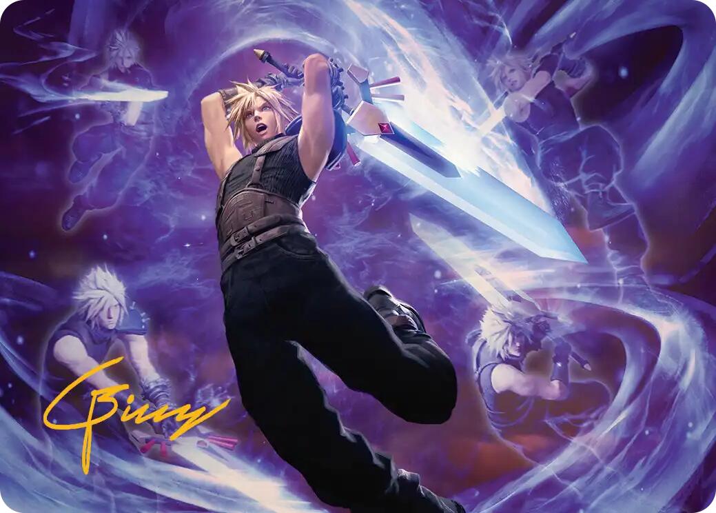 Cloud's Limit Break Art Card (Gold-Stamped Signature) [FINAL FANTASY Art Series] | Good Games Cannington
