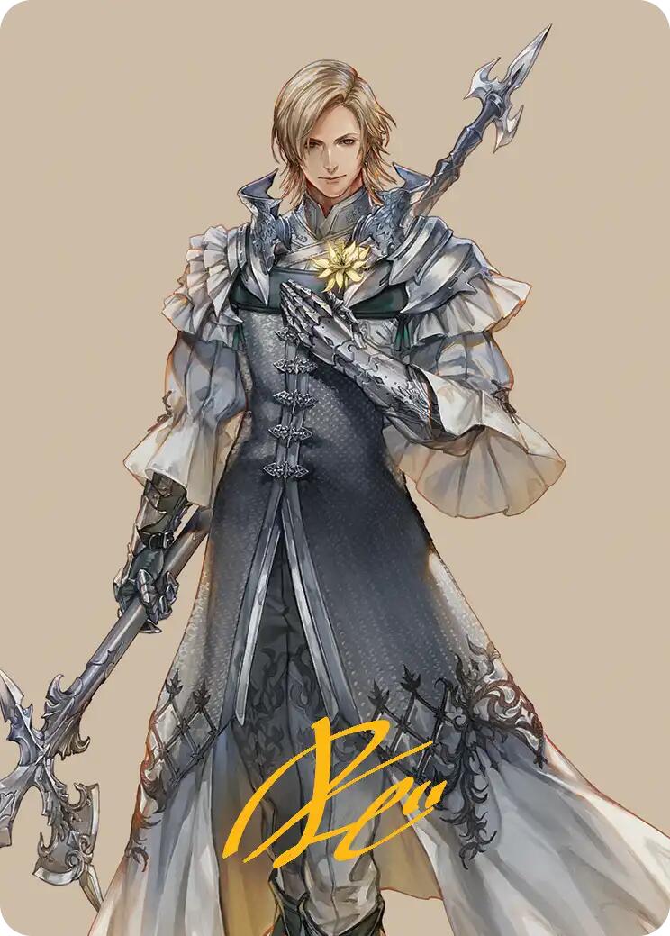 Dion, Bahamut's Dominant Art Card (Gold-Stamped Signature) [FINAL FANTASY Art Series] | Good Games Cannington