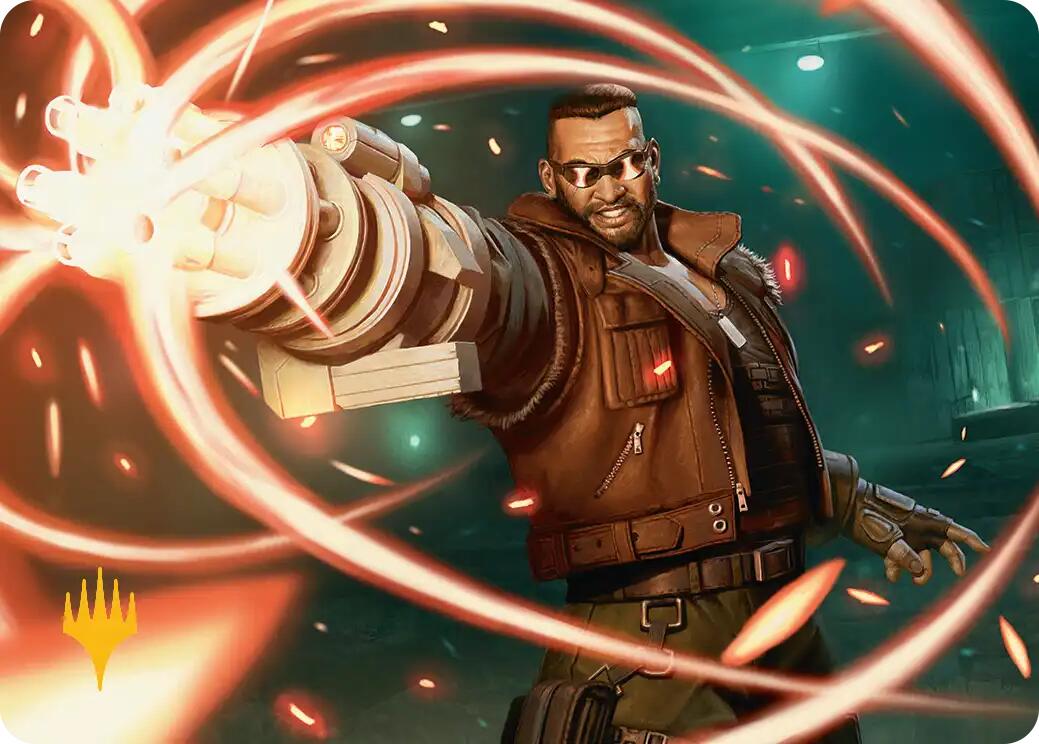 Barret Wallace Art Card (Gold-Stamped Planeswalker Symbol) [FINAL FANTASY Art Series] | Good Games Cannington