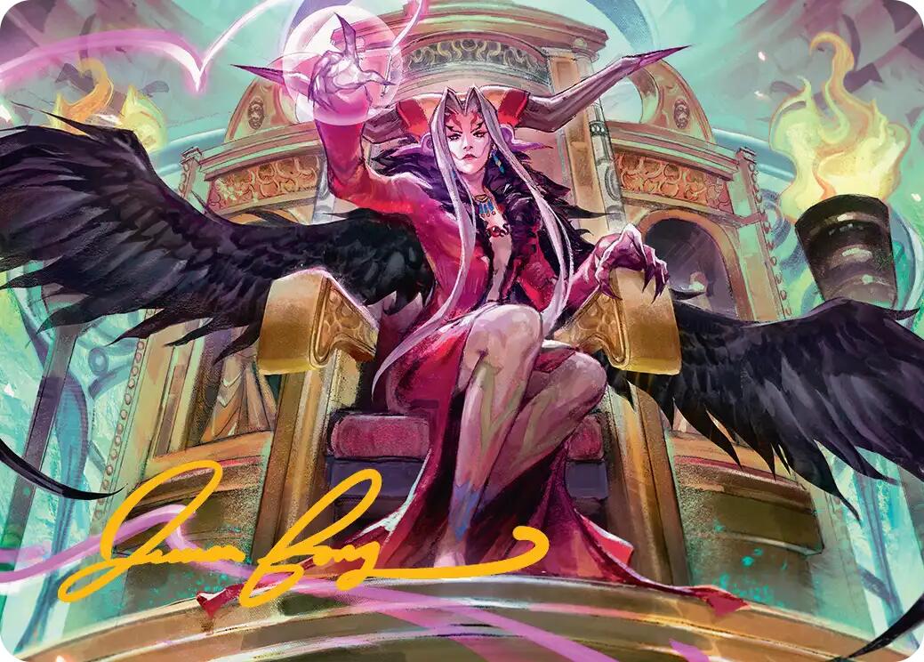 Sorceress's Schemes Art Card (Gold-Stamped Signature) [FINAL FANTASY Art Series] | Good Games Cannington