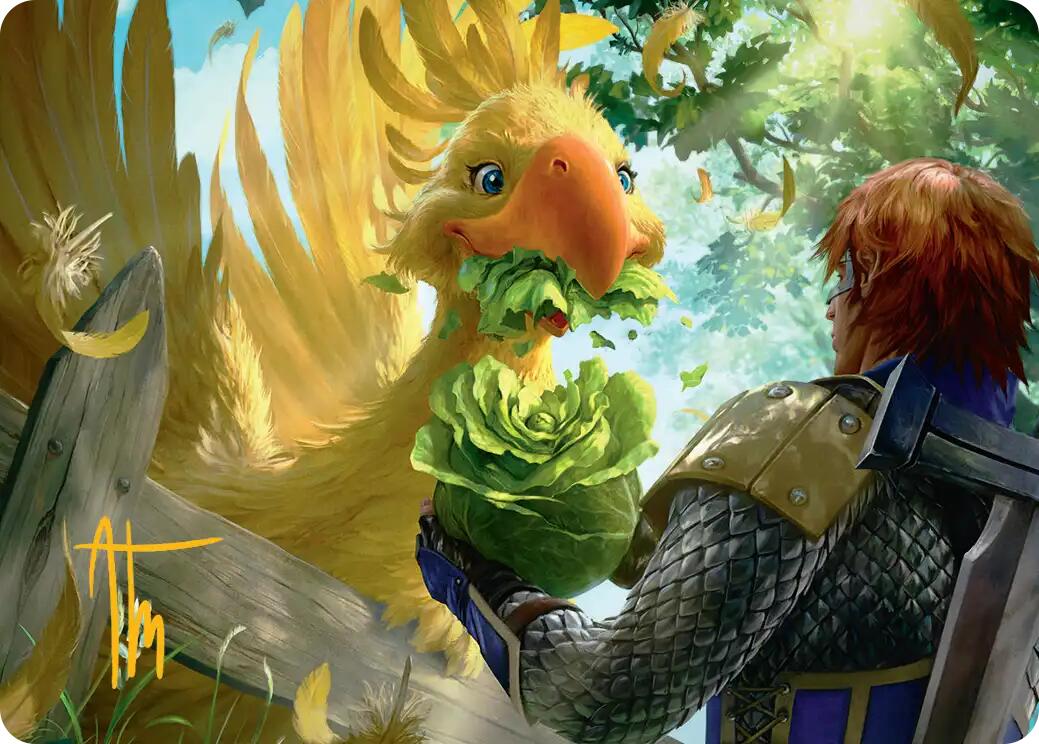 Gysahl Greens Art Card (Gold-Stamped Signature) [FINAL FANTASY Art Series] | Good Games Cannington