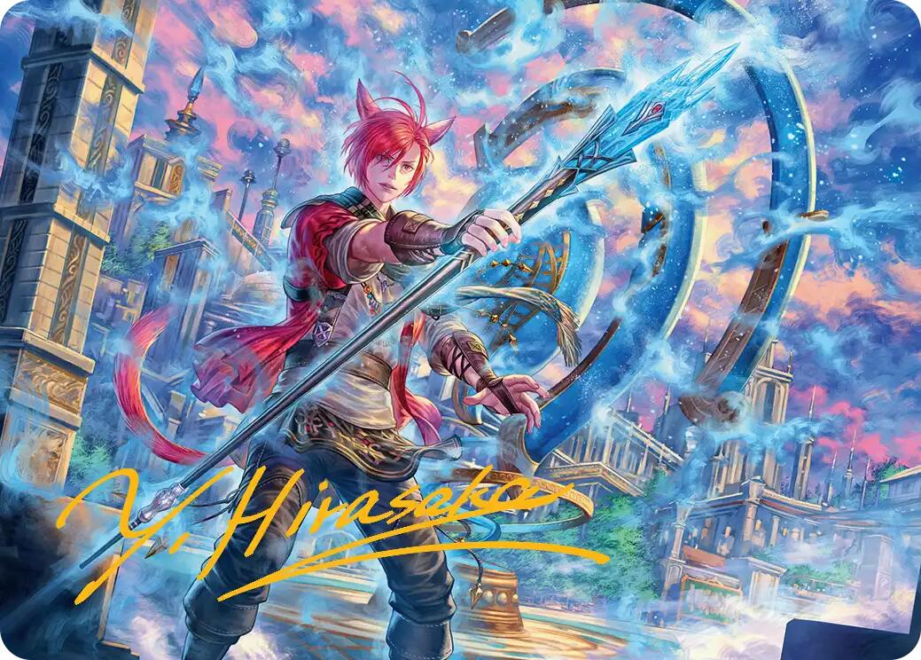 G'raha Tia, Scion Reborn Art Card (19) (Gold-Stamped Signature) [FINAL FANTASY Art Series] | Good Games Cannington