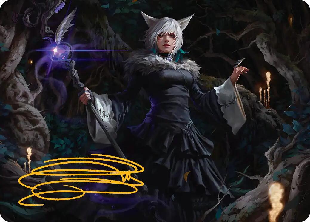Y'shtola, Night's Blessed Art Card (21) (Gold-Stamped Signature) [FINAL FANTASY Art Series] | Good Games Cannington