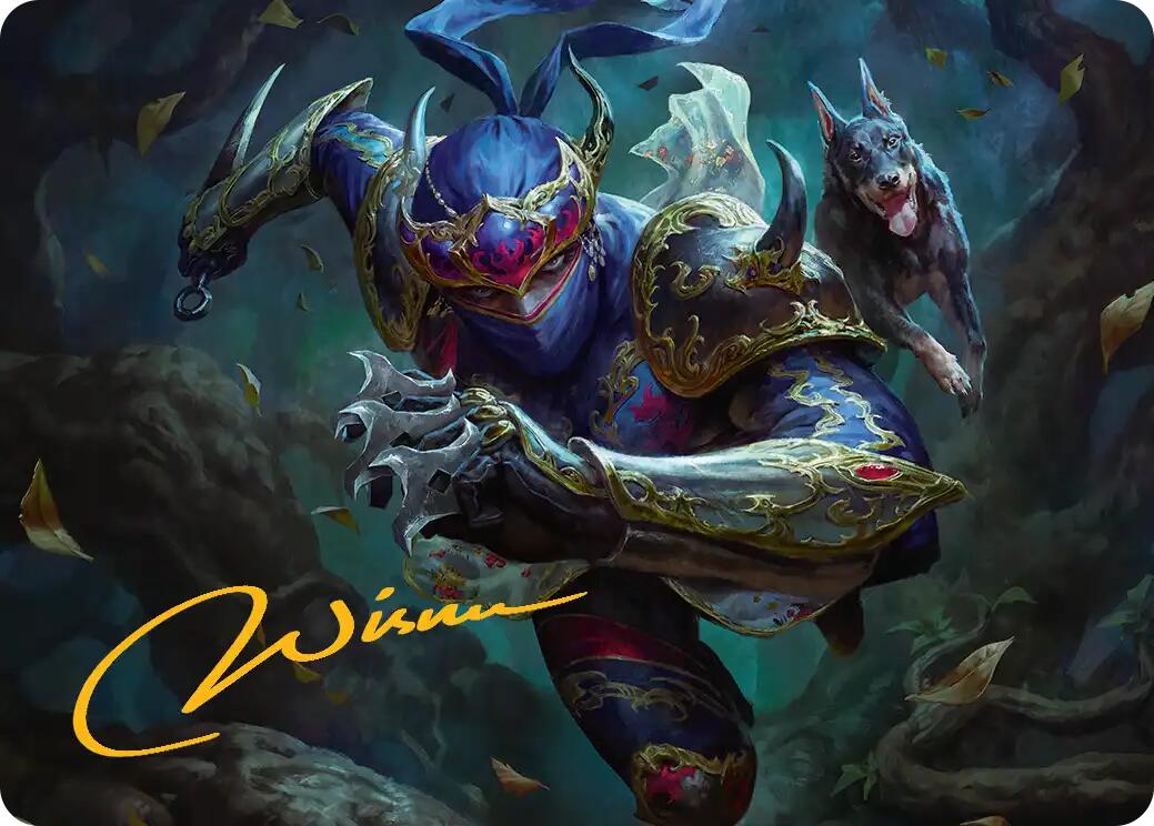 Shadow, Mysterious Assassin Art Card (Gold-Stamped Signature) [FINAL FANTASY Art Series] | Good Games Cannington