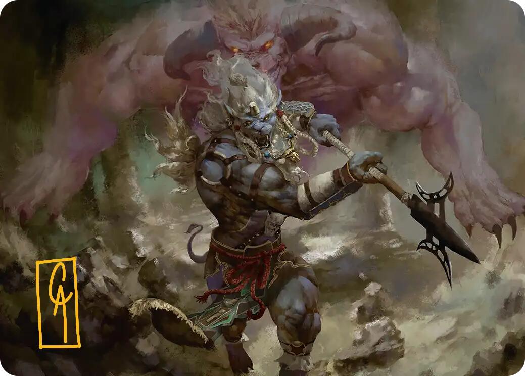 Kimahri, Valiant Guardian Art Card (Gold-Stamped Signature) [FINAL FANTASY Art Series] | Good Games Cannington