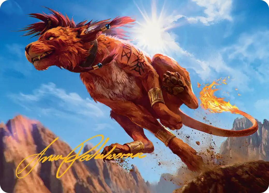 Red XIII, Proud Warrior Art Card (Gold-Stamped Signature) [FINAL FANTASY Art Series] | Good Games Cannington
