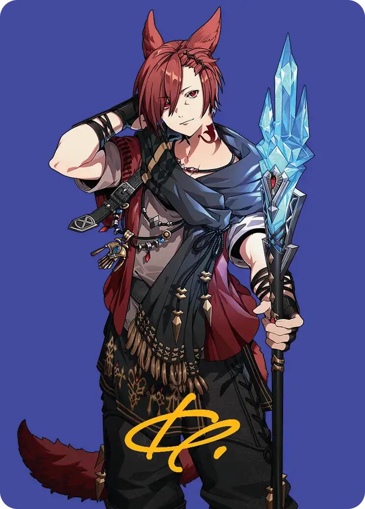 G'raha Tia, Scion Reborn Art Card (51) (Gold-Stamped Signature) [FINAL FANTASY Art Series] | Good Games Cannington