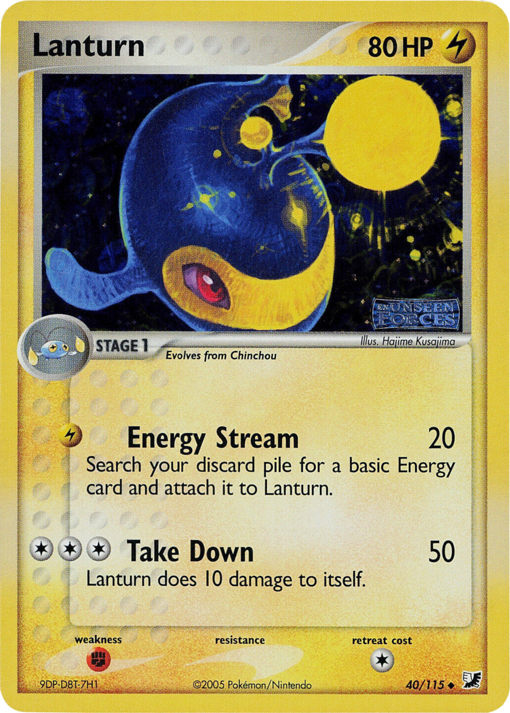 Lanturn (40/115) (Stamped) [EX: Unseen Forces] | Good Games Cannington