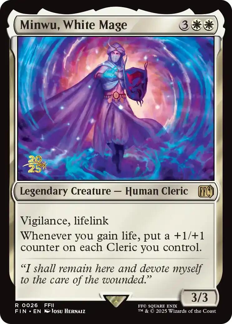 Minwu, White Mage [FINAL FANTASY Prerelease Promo] | Good Games Cannington