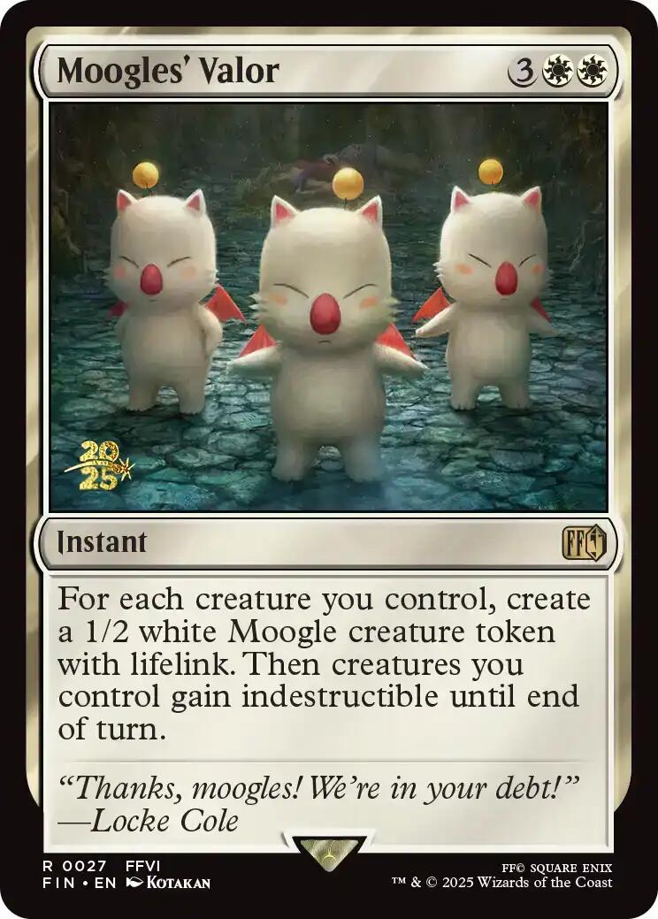 Moogles' Valor [FINAL FANTASY Prerelease Promo] | Good Games Cannington