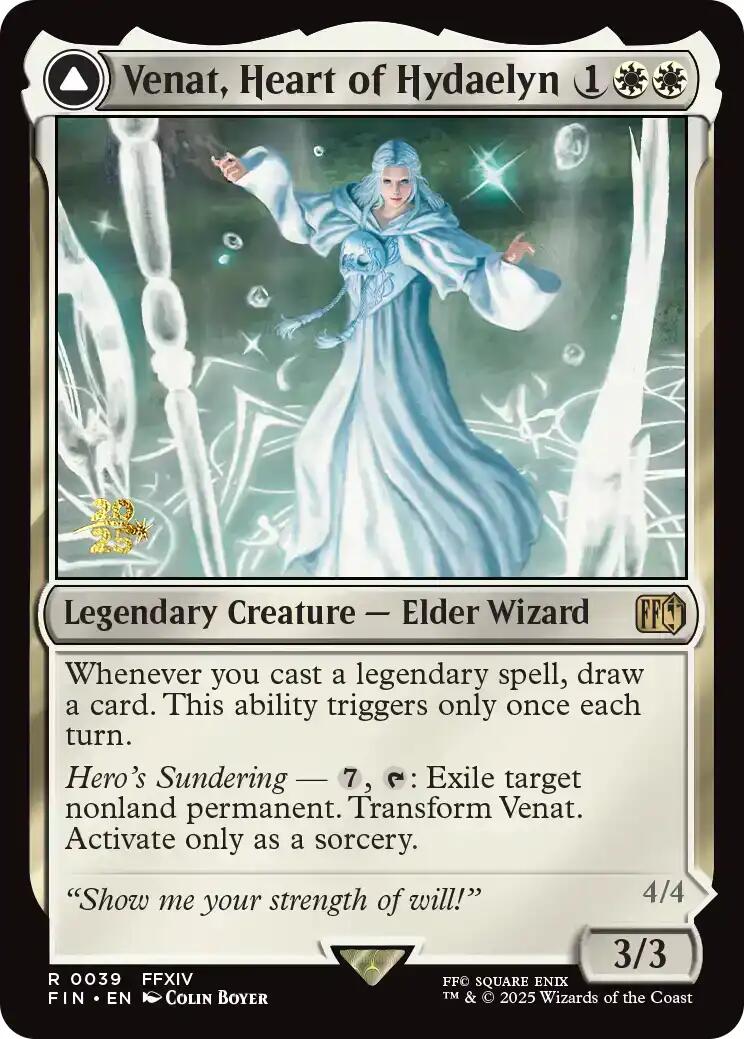 Venat, Heart of Hydaelyn // Hydaelyn, the Mothercrystal [FINAL FANTASY Prerelease Promo] | Good Games Cannington