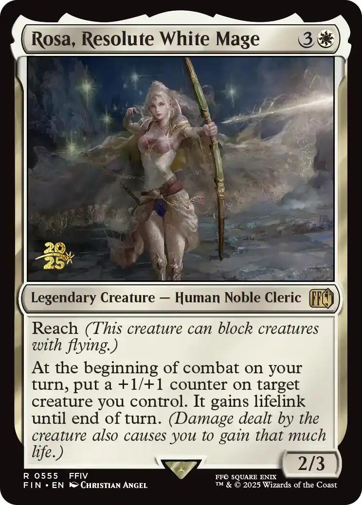 Rosa, Resolute White Mage [FINAL FANTASY Prerelease Promo] | Good Games Cannington
