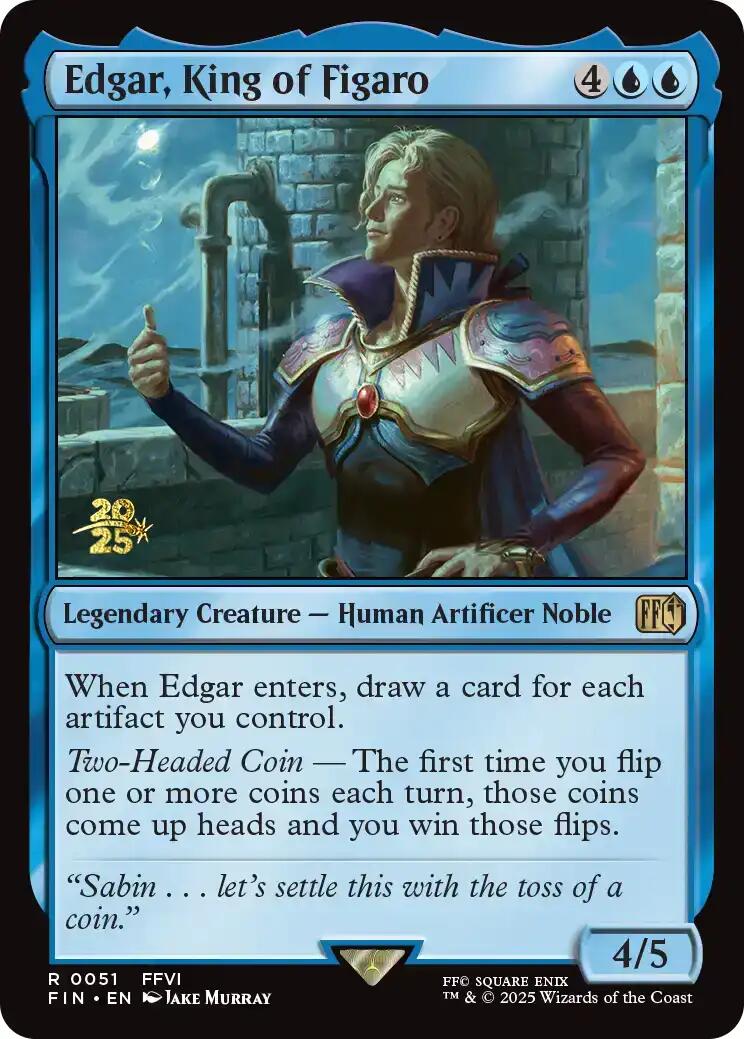 Edgar, King of Figaro [FINAL FANTASY Prerelease Promo] | Good Games Cannington