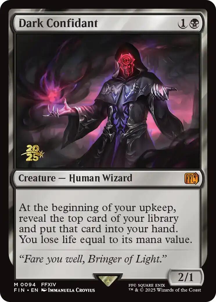 Dark Confidant [FINAL FANTASY Prerelease Promo] | Good Games Cannington