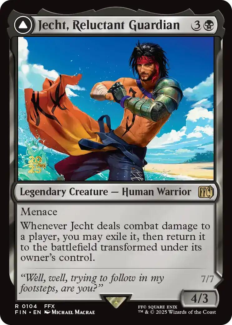 Jecht, Reluctant Guardian // Braska's Final Aeon [FINAL FANTASY Prerelease Promo] | Good Games Cannington