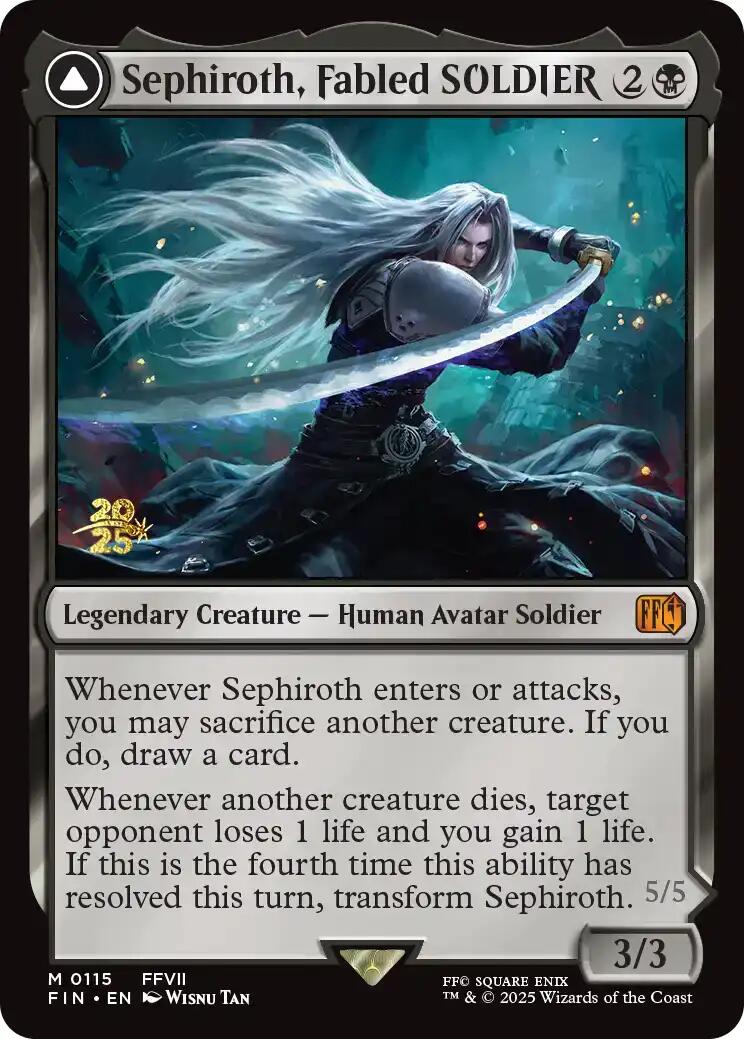 Sephiroth, Fabled SOLDIER [FINAL FANTASY Prerelease Promo] | Good Games Cannington
