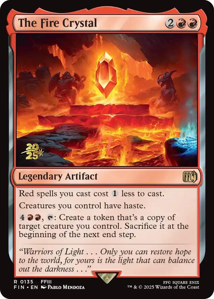The Fire Crystal [FINAL FANTASY Prerelease Promo] | Good Games Cannington