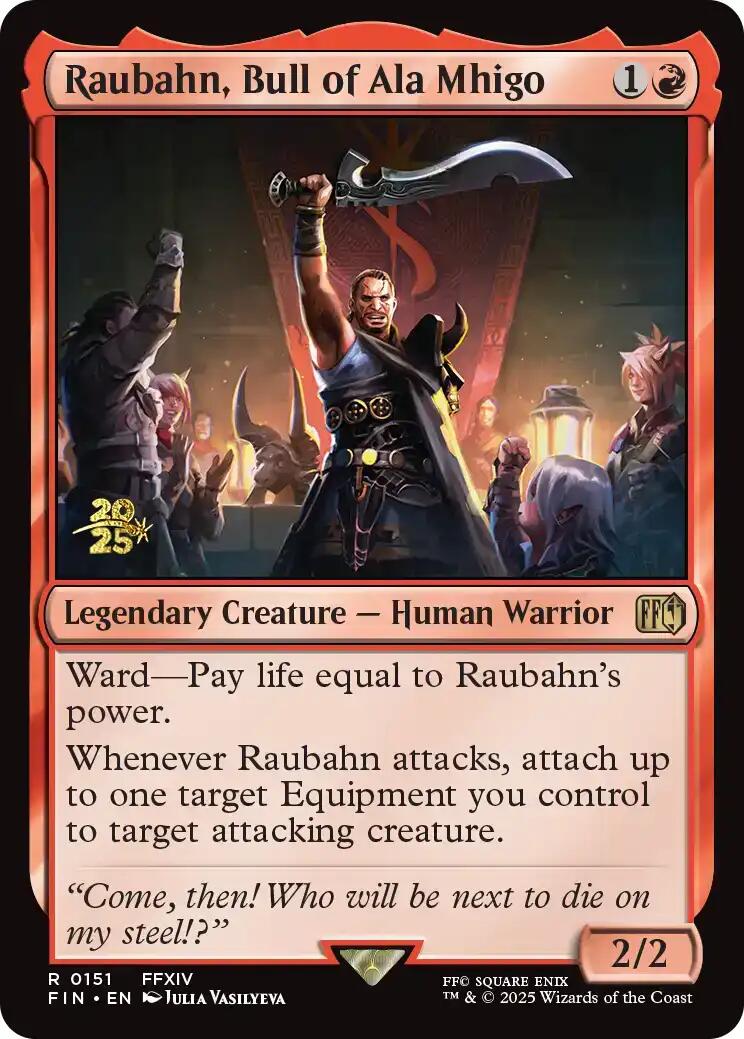 Raubahn, Bull of Ala Mhigo [FINAL FANTASY Prerelease Promo] | Good Games Cannington