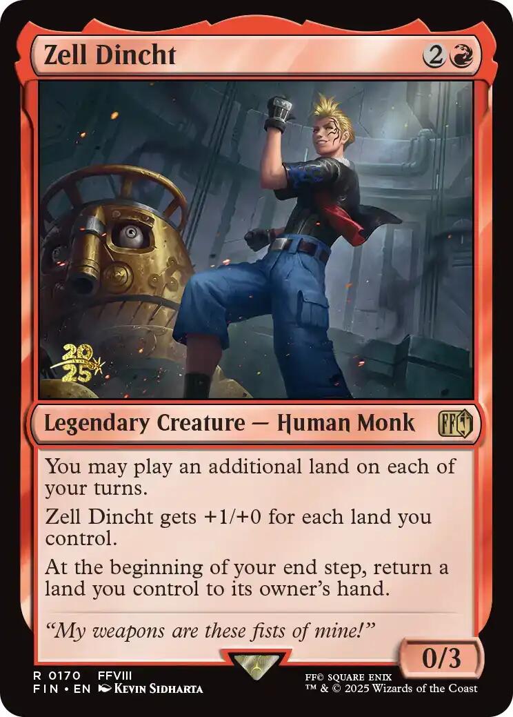 Zell Dincht [FINAL FANTASY Prerelease Promo] | Good Games Cannington