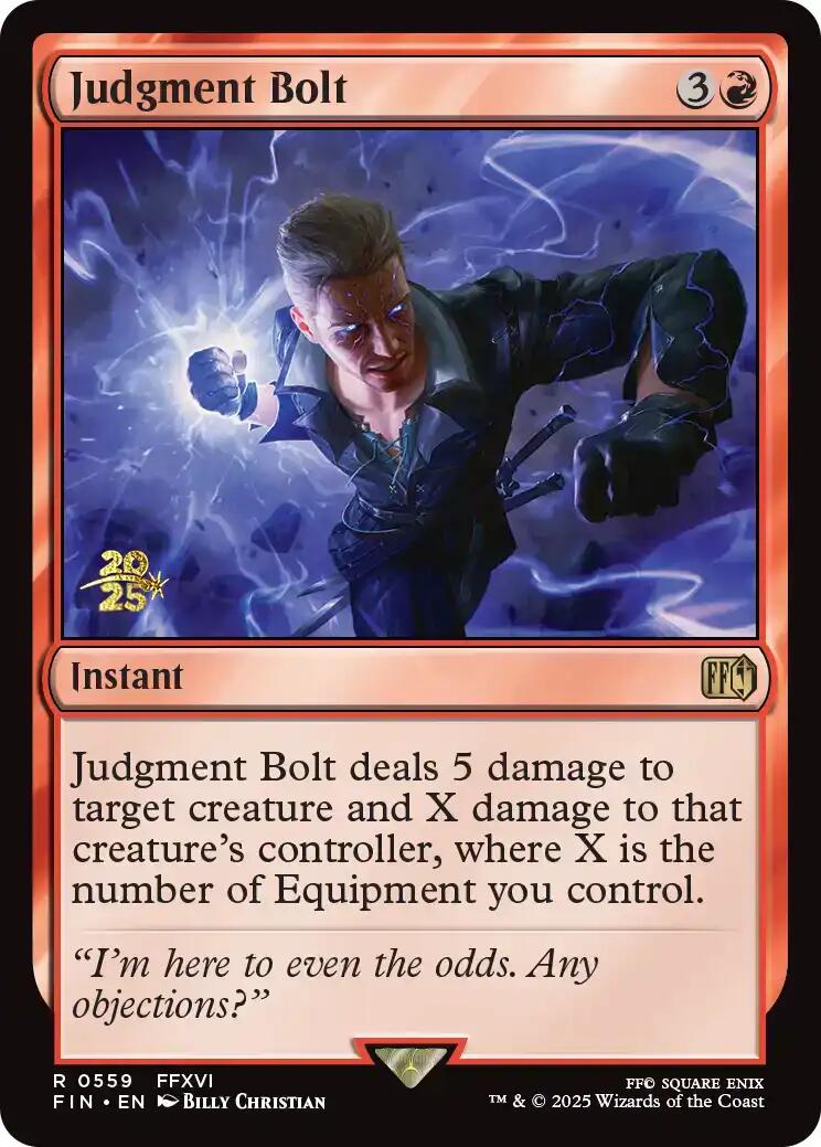 Judgment Bolt [FINAL FANTASY Prerelease Promo] | Good Games Cannington